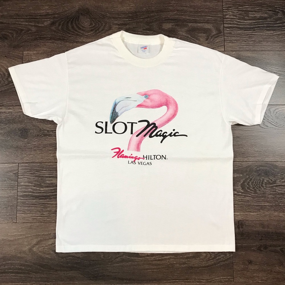 Flamingo Hilton Hotel City Of Las Vegas, Nevada Slot Magic Casino Vintage Shirt